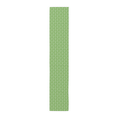 Art Deco Elegant Green Leaf Mid Mod Table Runner - Mid Century Modern Gal