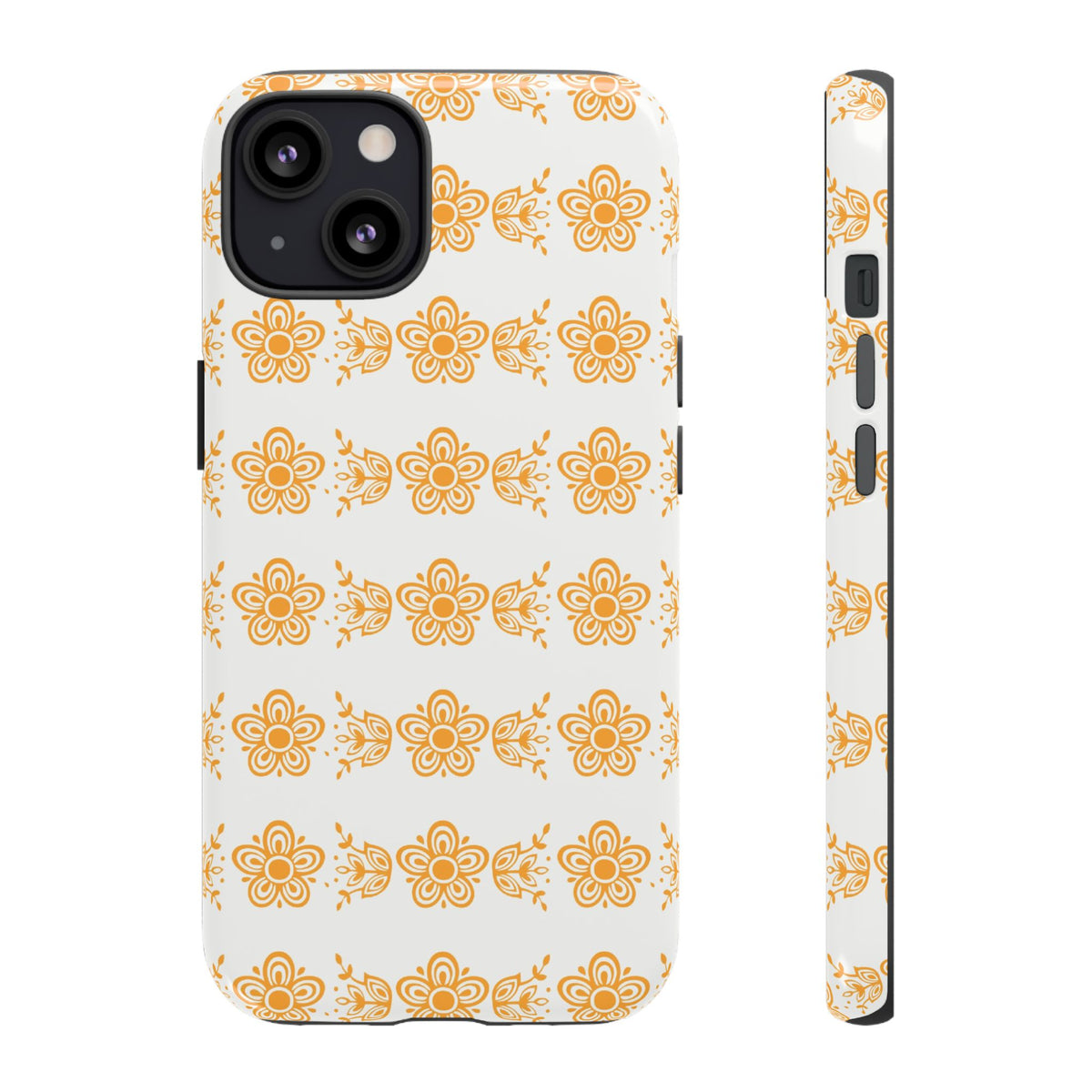 Pyrex Golden Butterfly Floral Phone Case, Tough Cases for Stylish Protection, Gift for Her, Durable, Trendy Floral Design, Cell Phone Cover