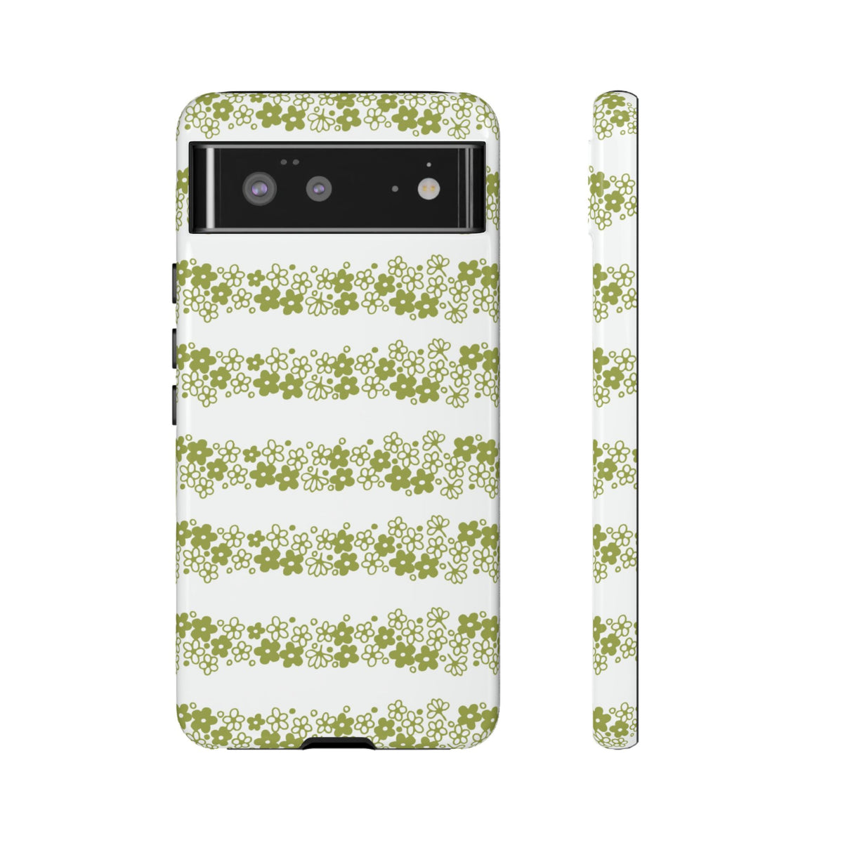 Pyrex Crazy Daisy Spring BlossonFloral Phone Case: Tough Cases with Elegant Green Floral Design, Durable Phone Cover