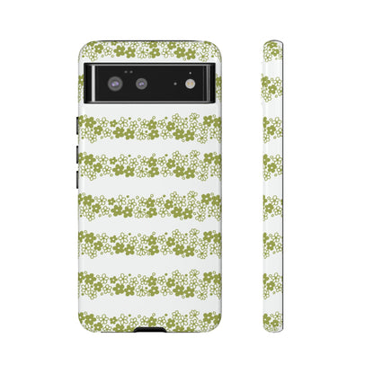 Pyrex Crazy Daisy Spring BlossonFloral Phone Case: Tough Cases with Elegant Green Floral Design, Durable Phone Cover