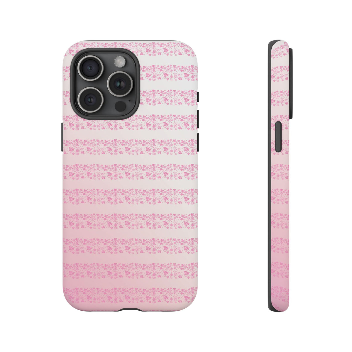 Pink Pyrex Gooseberry Striped Phone Case, Stylish Phone Cover, Tough Protective Case, Cute Cell Phone Case, Trending Gift for Her - Mid Century Modern Gal