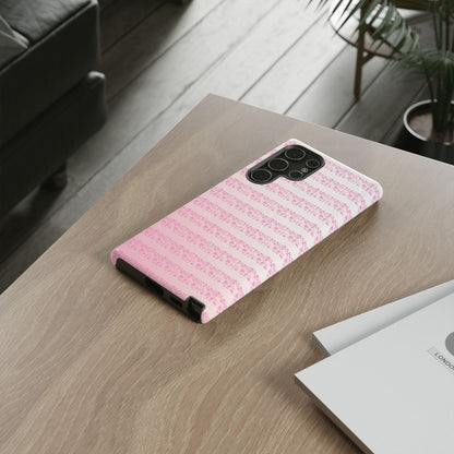 Pink Pyrex Gooseberry Striped Phone Case, Stylish Phone Cover, Tough Protective Case, Cute Cell Phone Case, Trending Gift for Her