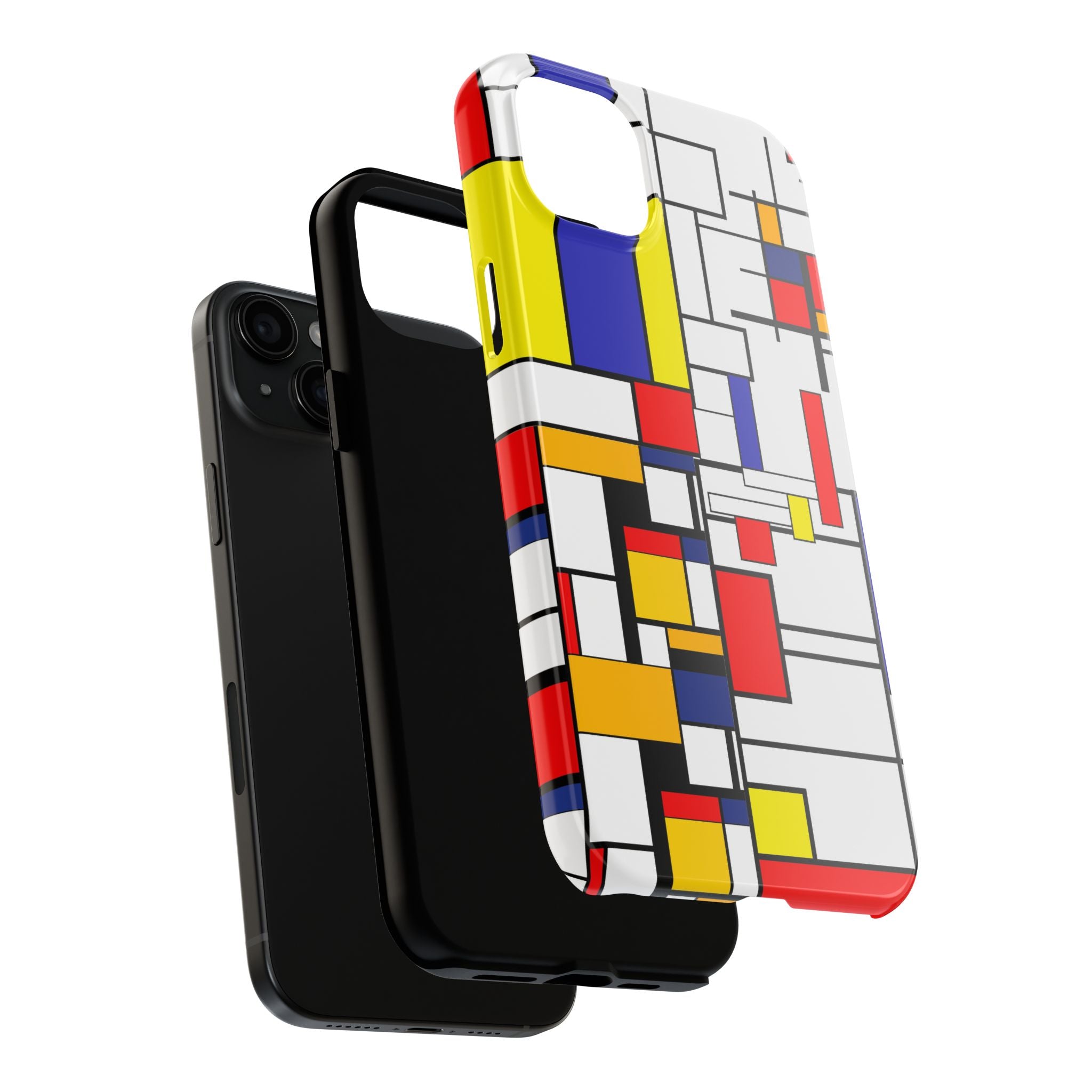 Retro Mod Mondrian, Mid Century Modern Style Tough Phone Case