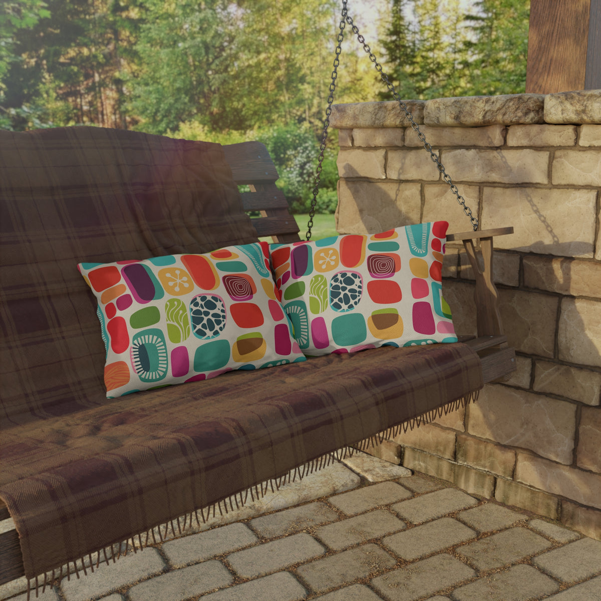 Mid Century Modern Amoeba Designed, Outdoor Garden  Pillows - Mid Century Modern Gal