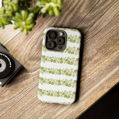 Pyrex Crazy Daisy Spring BlossonFloral Phone Case: Tough Cases with Elegant Green Floral Design, Durable Phone Cover