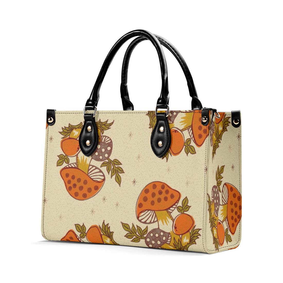 Vintage 70s Merry Mushroom Handbag, Groovy Cottagecore, Retro Hipster Bag - Mid Century Modern Gal