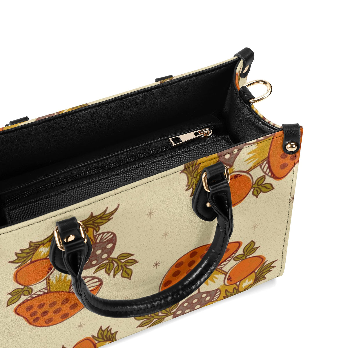 Vintage 70s Merry Mushroom Handbag, Groovy Cottagecore, Retro Hipster Bag - Mid Century Modern Gal