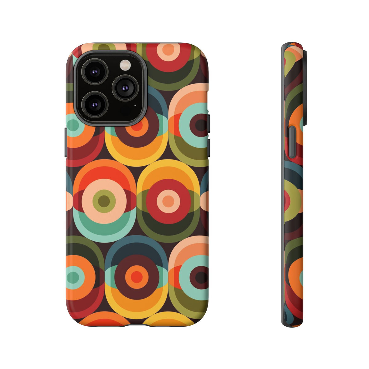 Retro Groovy Space Orb, Funky Fun Tough Phone Case