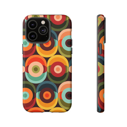 Retro Groovy Space Orb, Funky Fun Tough Phone Case