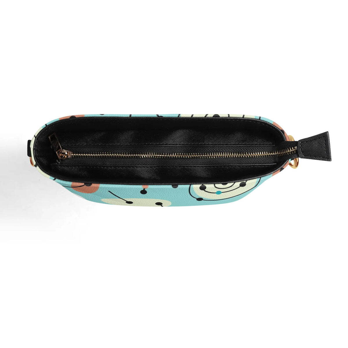 Mid Century Modern Atomic Ameoba Bucket Shoulder Bag - Mid Century Modern Gal