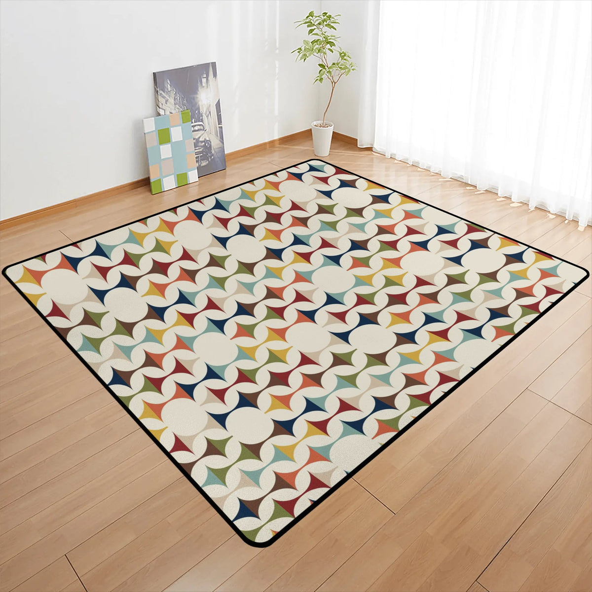 Mid Century Modern Scandinavian Office, LR, Bedroom Sofa Area Bedroom Rug - Mid Century Modern Gal