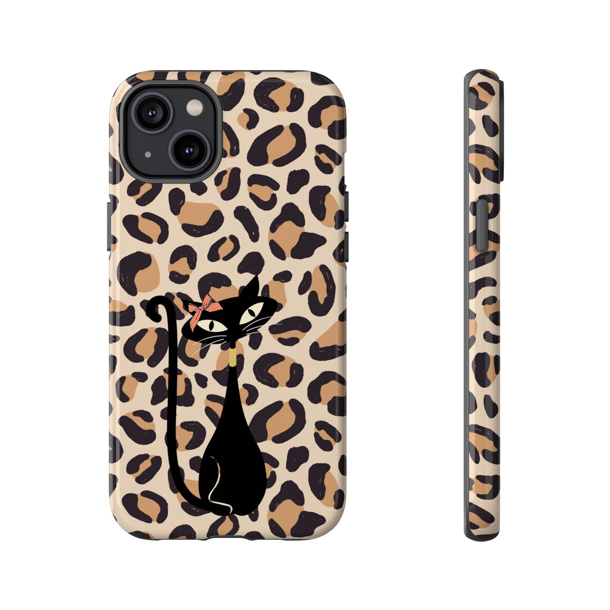 Mid Century Modern 50s Leopard Print, Atomic Cat, Mid Mod Tough Cases - Mid Century Modern Gal