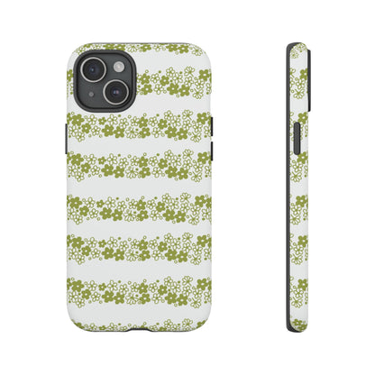 Pyrex Crazy Daisy Spring BlossonFloral Phone Case: Tough Cases with Elegant Green Floral Design, Durable Phone Cover