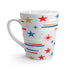 Mid Century Modern 4th of July Star Latte Mug - Mid Century Modern Gal