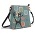 Mid Mod Atomic Cat, Light Teal, Kitschy Fun Retro Bucket Bag - Mid Century Modern Gal