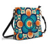 Funky Shoulder Bag, Groovy Retro Orb, Atomic Space Cat Kitschy Bucket Bag - Mid Century Modern Gal