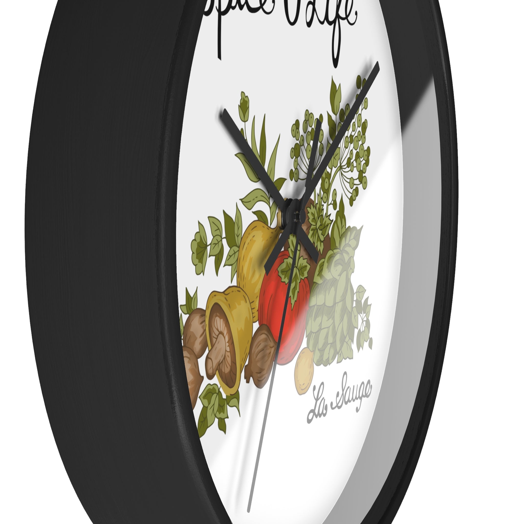 70s Spice Of Life Corningware Inspired Kitschy Mod Retro Wall Clock