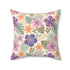 Retro Tropical Tiki Summer, Hawaiian Hibiscus Purple Pillow Cover and Insert - Mid Century Modern Gal