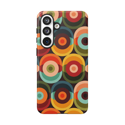 Retro Groovy Space Orb, Funky Fun Tough Phone Case