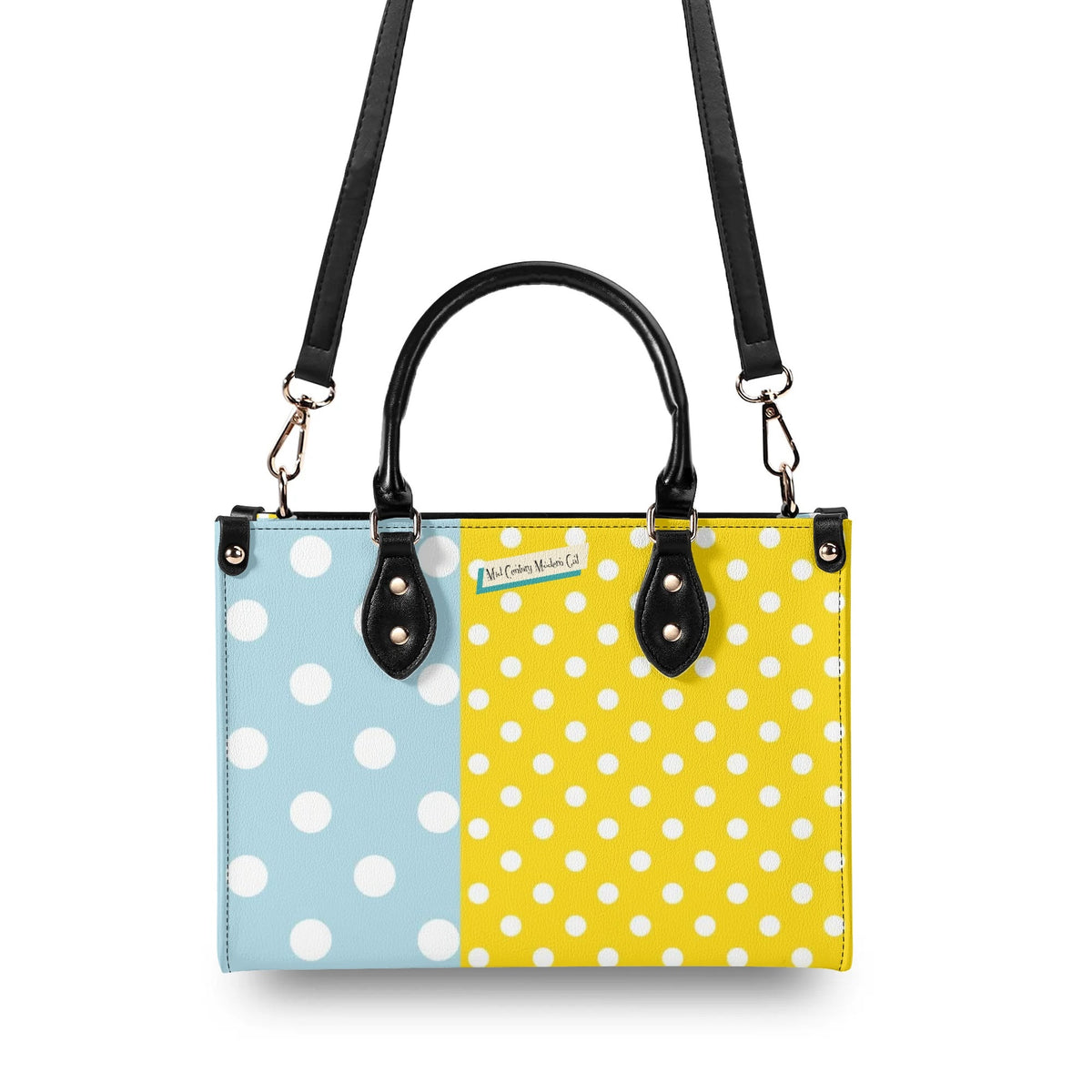 Just A Girl Who Loves Books, Retro Gal, Mid Mod Kitschy Luxury Handbag - Mid Century Modern Gal