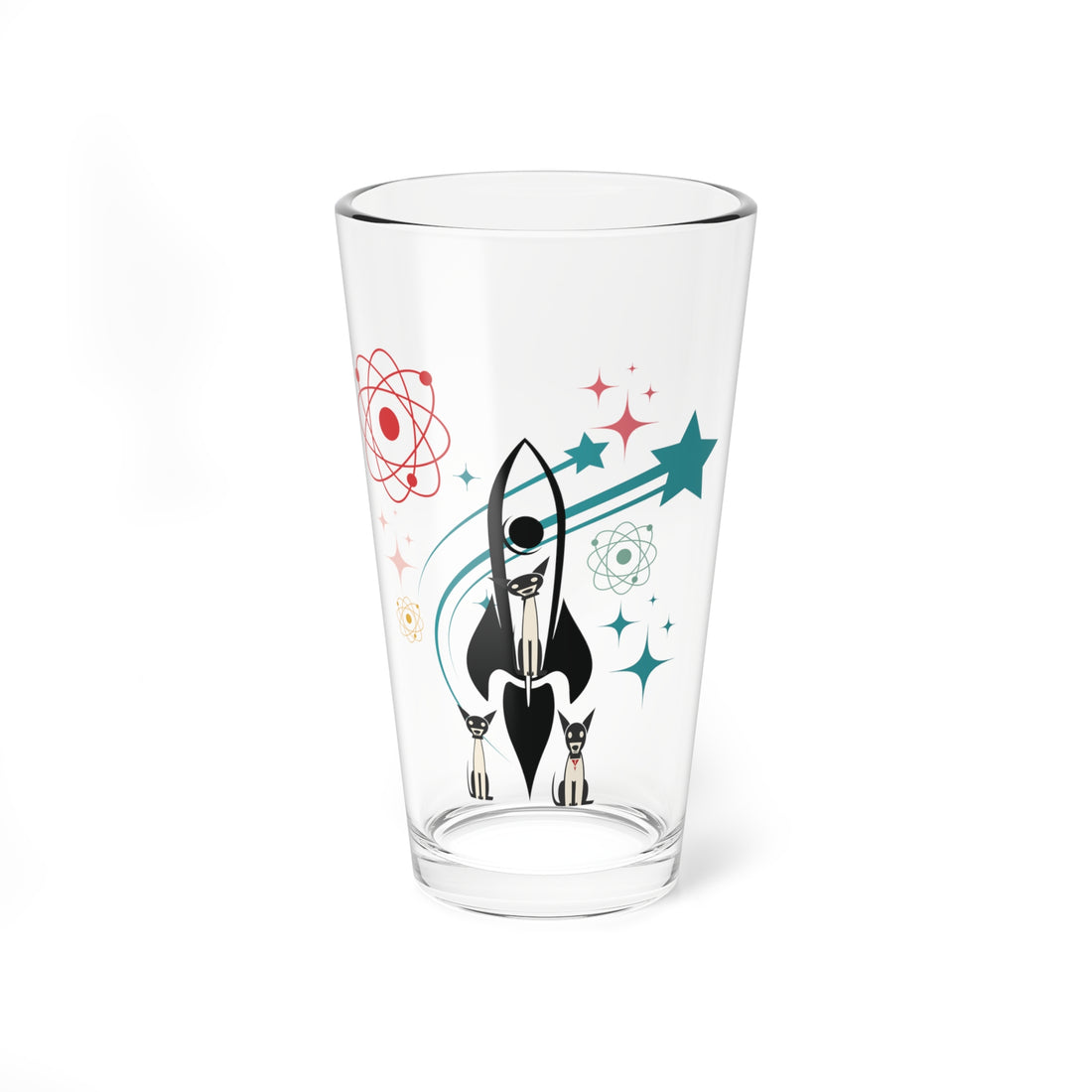 Atomic Space Dog, Mid Century Modern Inspired, Kitschy Cocktail, Mocktail Barware - Mid Century Modern Gal