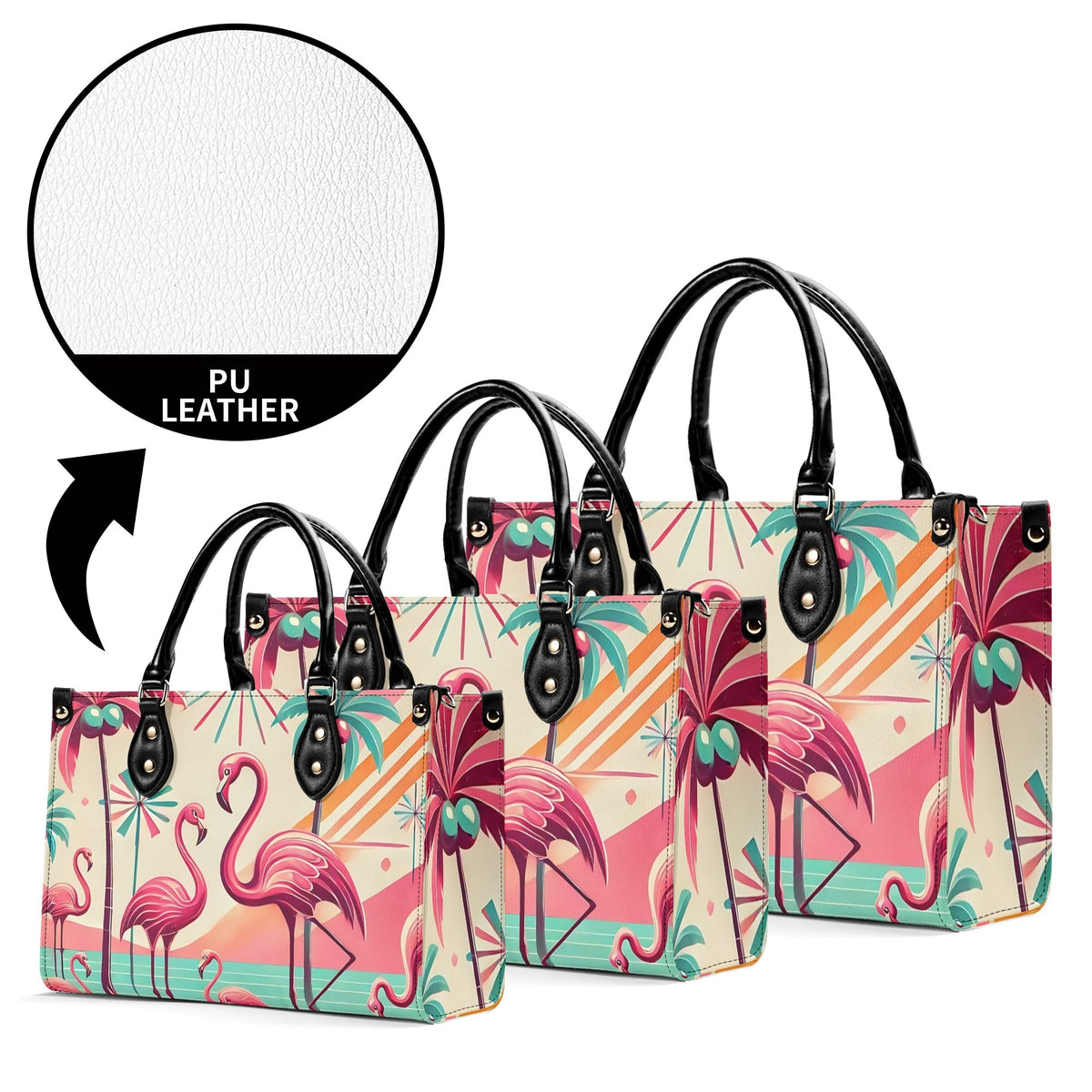 50s Flamingo Kitschy Mod Luxury Handbag - Mid Century Modern Gal