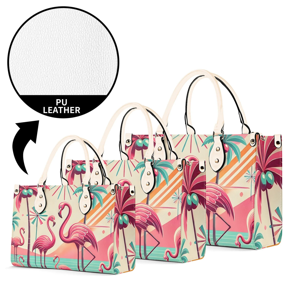 50s Flamingo Kitschy Mod Luxury Handbag - Mid Century Modern Gal