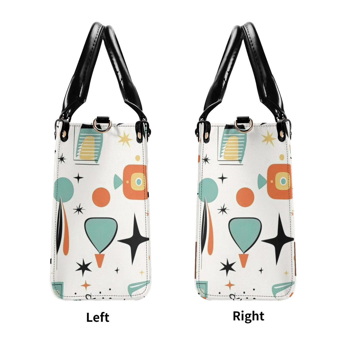 Mid Mox Doxie Lover, Kitschy Retro Trendy Atomic Handbag/Shoulder Bag - Mid Century Modern Gal