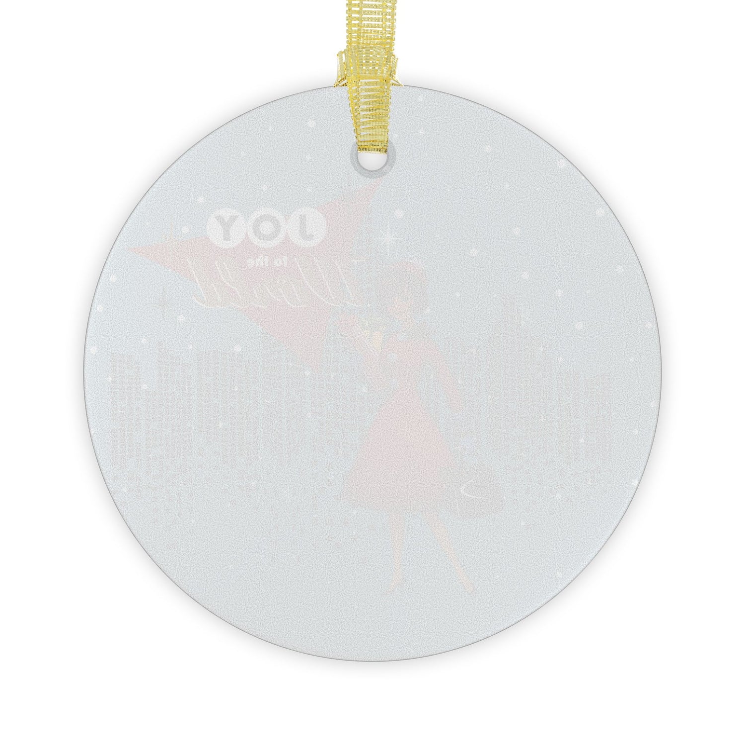 Mid Century Modern Kitschy Christmas Gal, Vintage Joy to the World Glass Ornaments - Holiday Decor for Christmas &amp; Celebrations - Mid Century Modern Gal