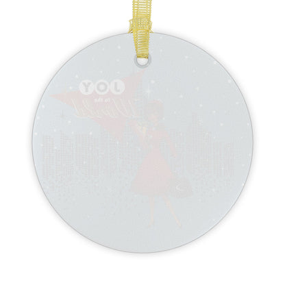 Mid Century Modern Kitschy Christmas Gal, Vintage Joy to the World Glass Ornaments - Holiday Decor for Christmas &amp; Celebrations - Mid Century Modern Gal