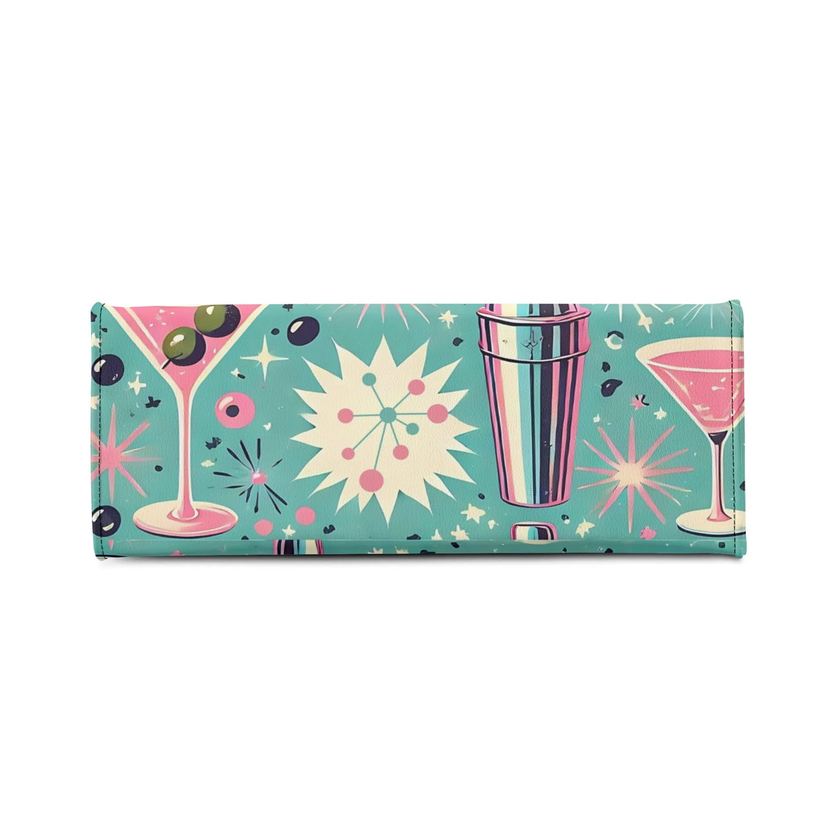 Mid Century Modern Atomic Cocktail Retro Gal Handbag, Kitschy Purse - Mid Century Modern Gal