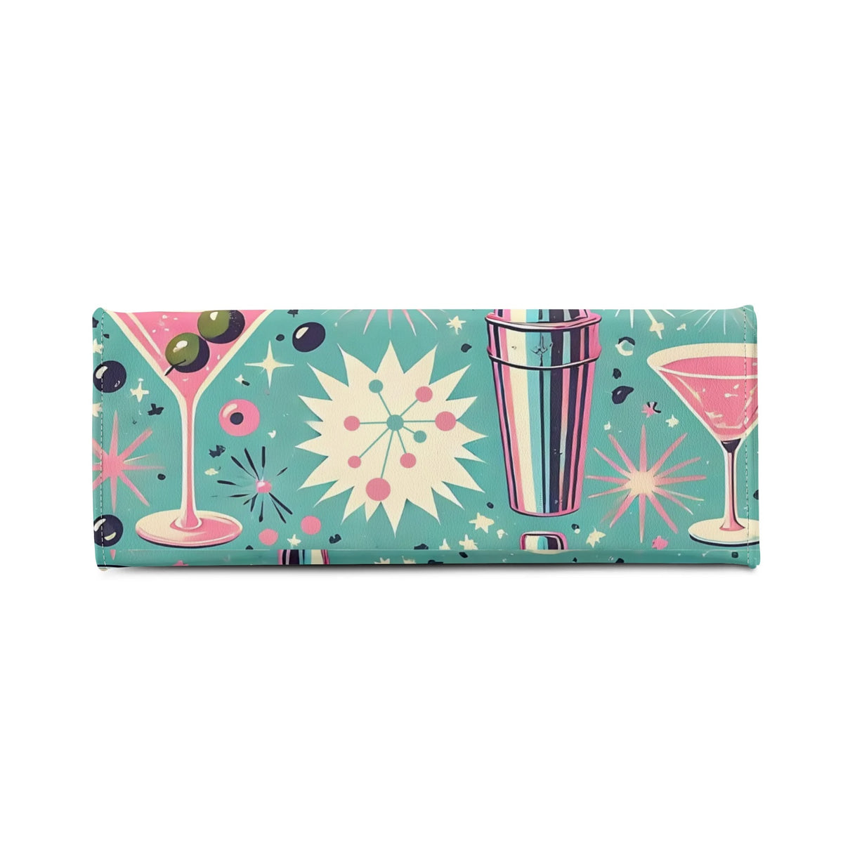 Mid Century Modern Atomic Cocktail Retro Gal Handbag, Kitschy Purse - Mid Century Modern Gal