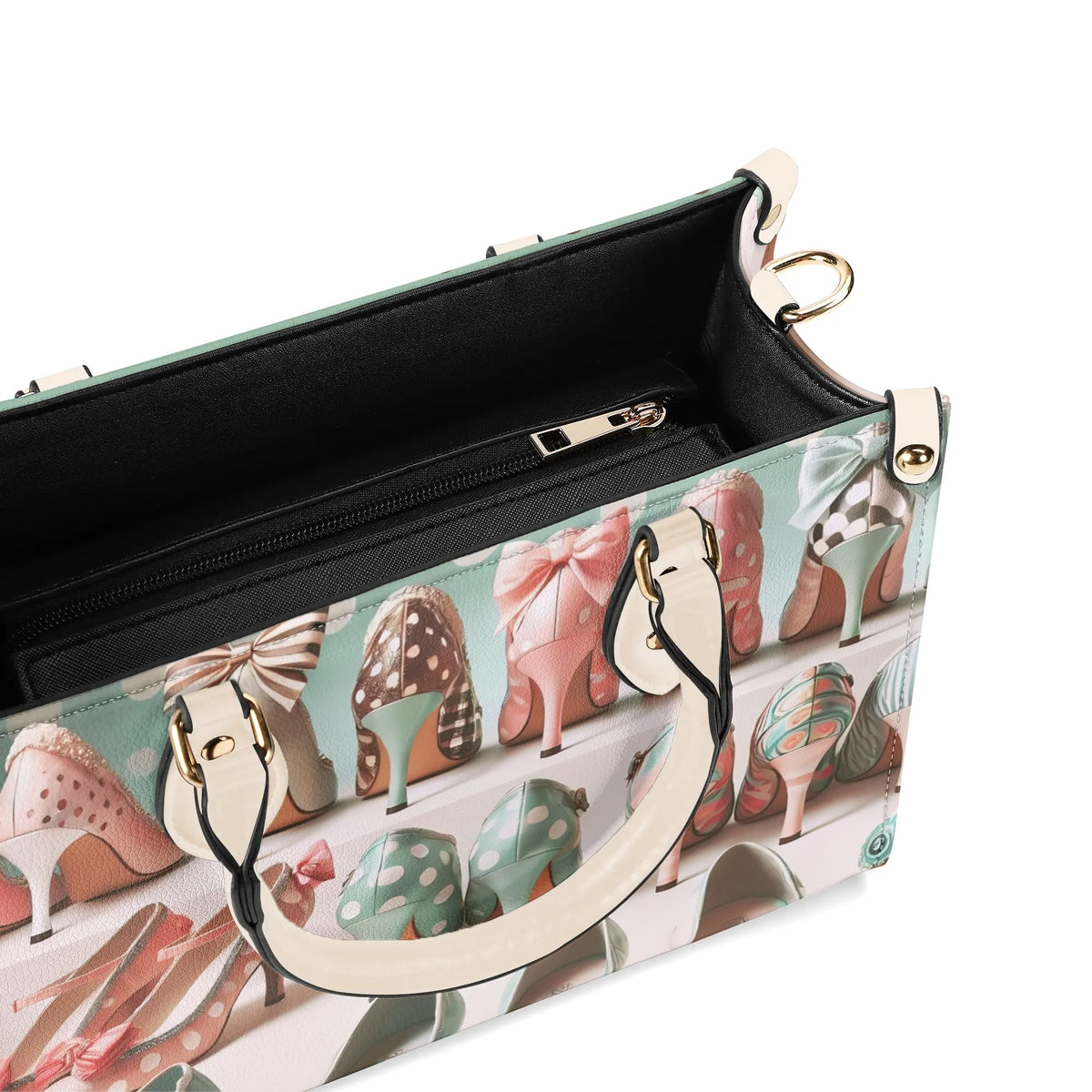 Shoe Lover Handbag, Mid Century Modern 50s Kitsch Shoes Luxury Quirky Cute Purse - Mid Century Modern Gal