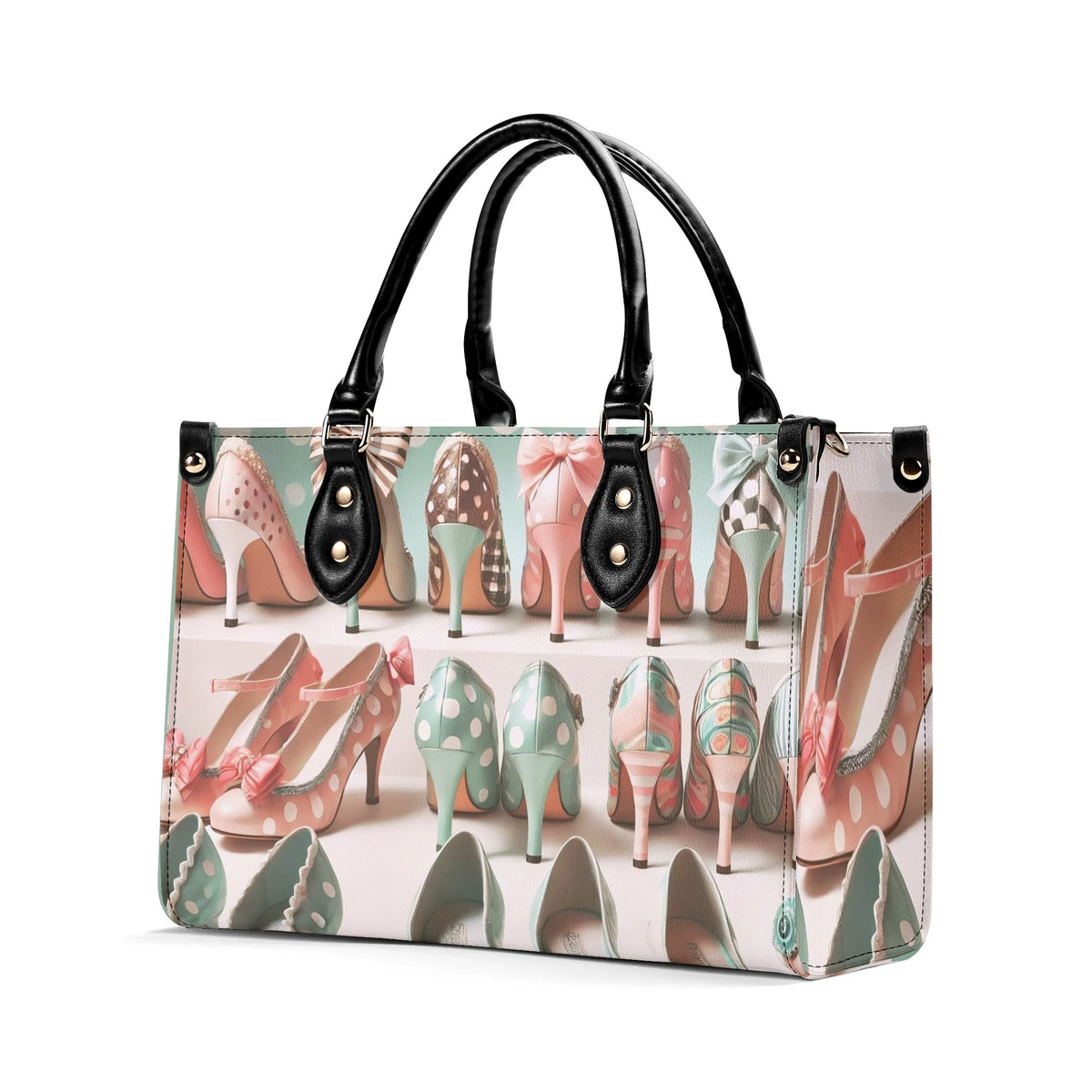 Shoe Lover Handbag, Mid Century Modern 50s Kitsch Shoes Luxury Quirky Cute Purse - Mid Century Modern Gal
