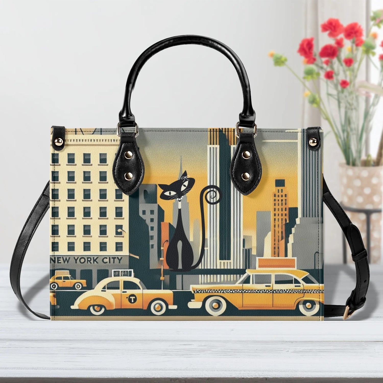 New York City Handbag, Trendy Kitschy City Purse, Shoulder Bag