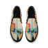 Mid Mod Atomic Kittie Kitschy Cat, Funky Fun Womens  Slip On Loafer Shoes - Mid Century Modern Gal