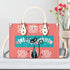 Atomic Kitschy Cat, Coral, Teal Quirky Fun Handag, Shoulder Bag By MCM GAL - Mid Century Modern Gal