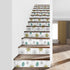 Franciscan Starburst White, Aqua Mid Mod Stair Riser Peel And Stick - Mid Century Modern Gal