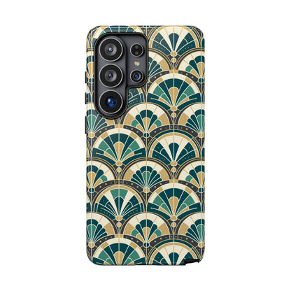 Art Deco Peacock Inspired Tough Phone Case