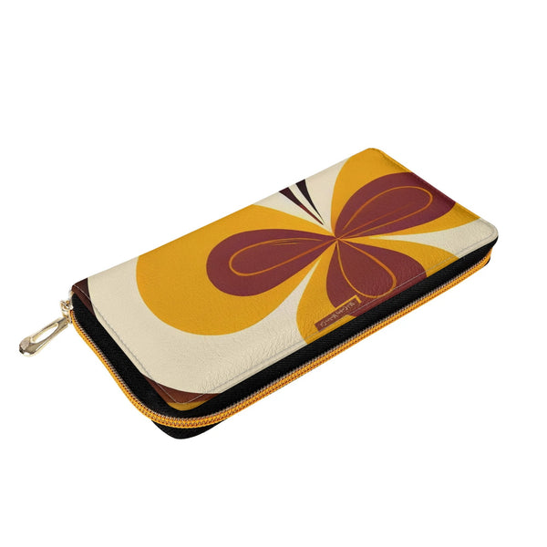 60s Mod Gal, Flower Power Groovy Mid Mod Wallet