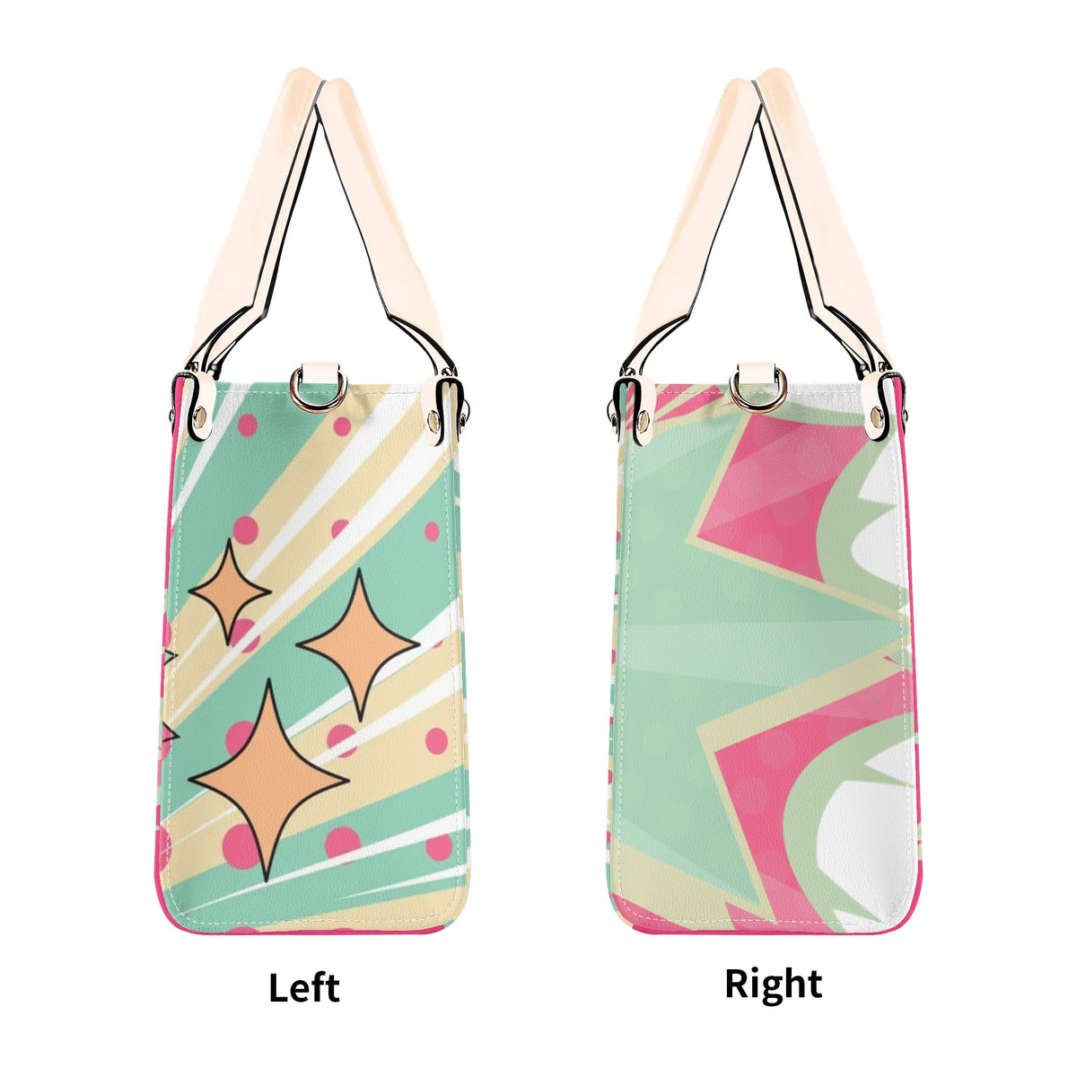 Women Enpowerment Pop Art Retro Cool Funky Fun Handbag, Shoulder Bag - Mid Century Modern Gal