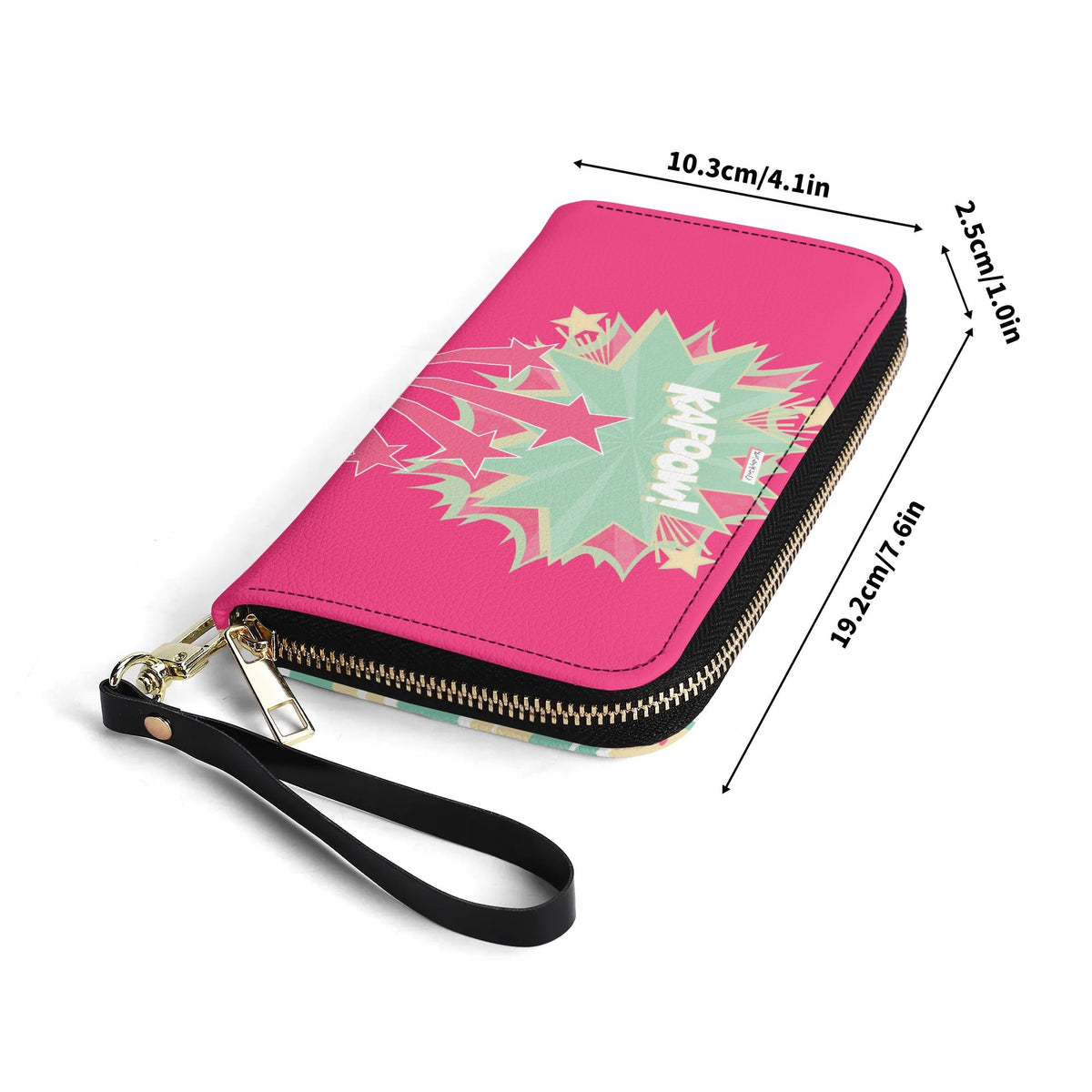 Women Empowerment Pop Art Retro Funky Fun Wallet Wristlet - Mid Century Modern Gal
