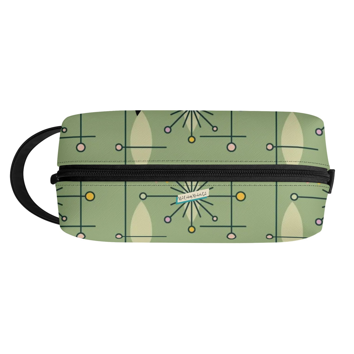 Mid Mod Kitschy Atomic Cat Travel Toiletry Bag - Mid Century Modern Gal