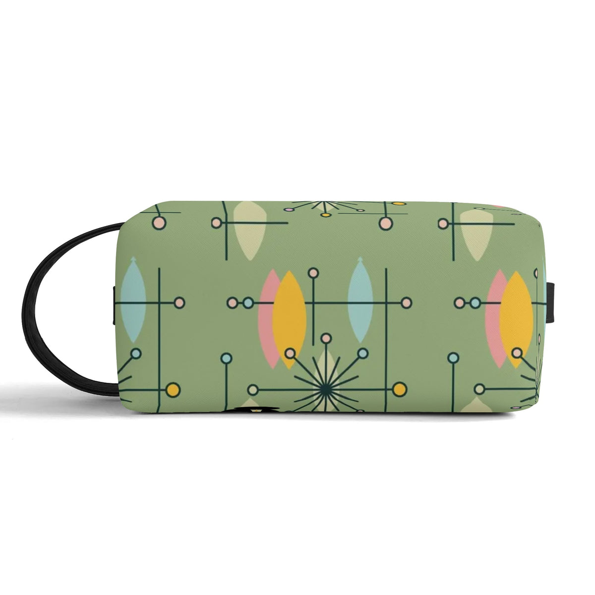 Mid Mod Kitschy Atomic Cat Travel Toiletry Bag - Mid Century Modern Gal