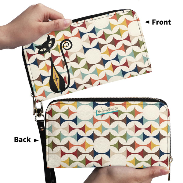 Atomic Cat Modern Scandinavian Designed Kitschy Wallet Wristlet