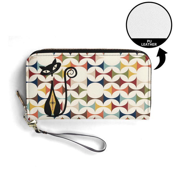 Atomic Cat Modern Scandinavian Designed Kitschy Wallet Wristlet