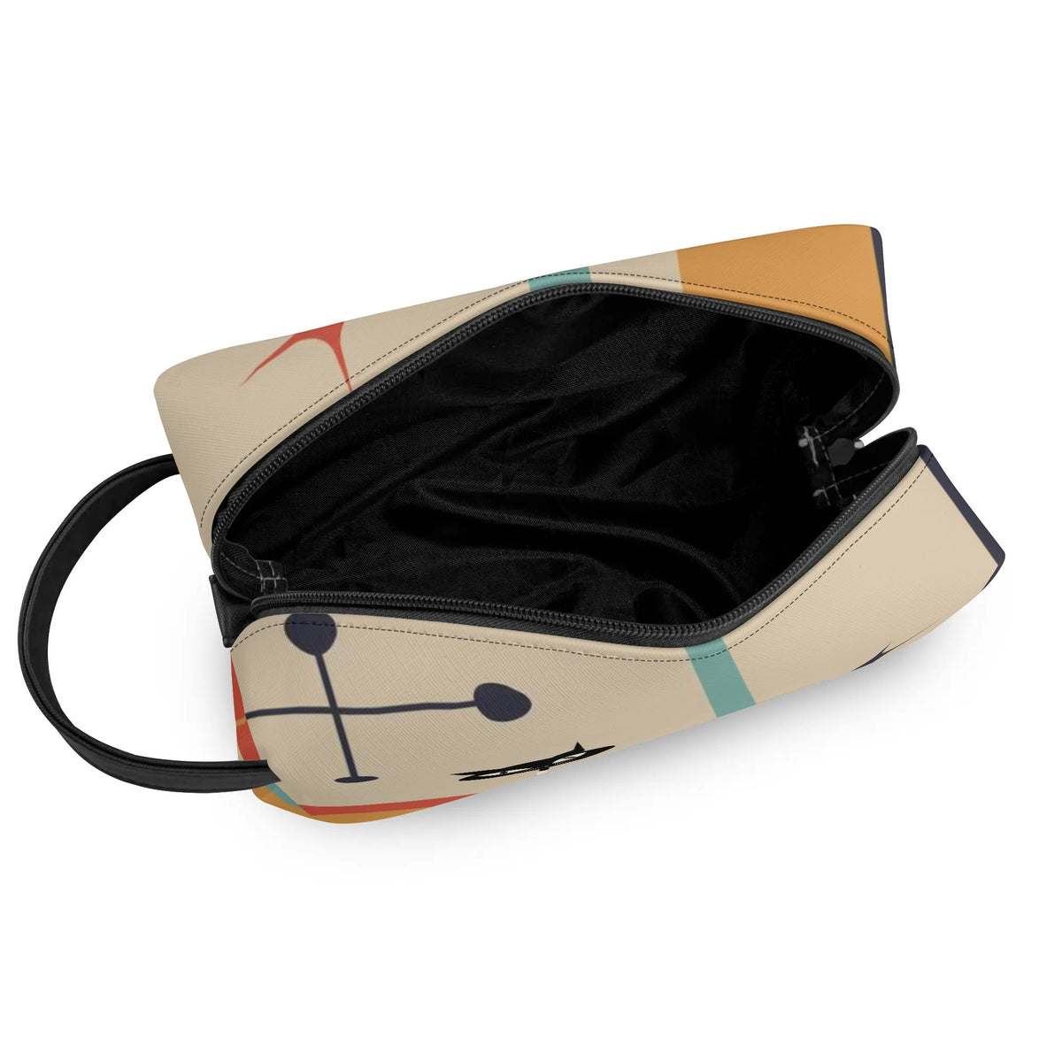 Atomic Kitty Travel Bag, Toiletry Bag, Kitschy Mod Style - Mid Century Modern Gal