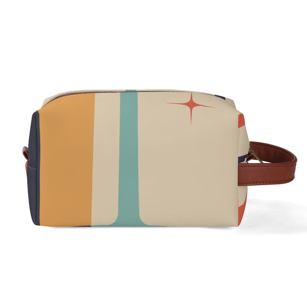 Atomic Kitty Travel Bag, Toiletry Bag, Kitschy Mod Style