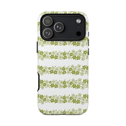 Pyrex Crazy Daisy Spring BlossonFloral Phone Case: Tough Cases with Elegant Green Floral Design, Durable Phone Cover