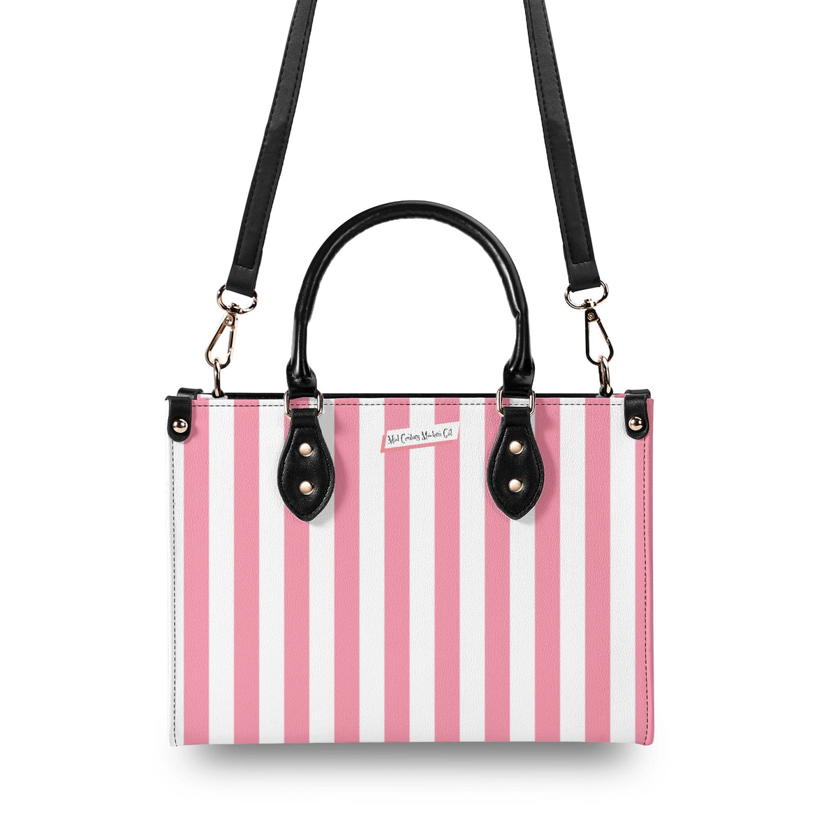 Sister Sister White Christmas Kitschy Fun Holiday Handbag - Mid Century Modern Gal